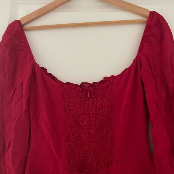 Reformation Gretel Mini Dress Ruffle - Picture 7 of 9